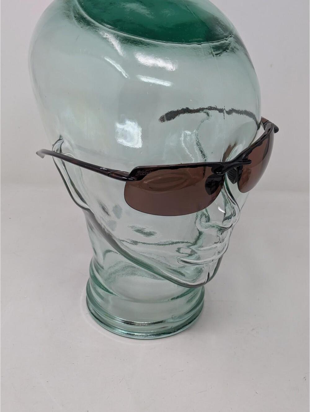 Hobie Rivera Black Rimless Wraparound Tortoise Polarized Sunglasses-69-12-135